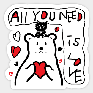 all you need is love Sticker